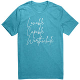 Lovable Capable Worthwhile canvas t