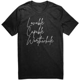 Lovable Capable Worthwhile canvas t