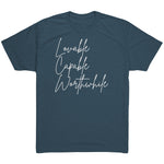Tri Blend- Lovable Capable Worthwhile