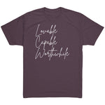 Tri Blend- Lovable Capable Worthwhile