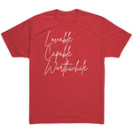 Tri Blend- Lovable Capable Worthwhile