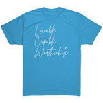 Tri Blend- Lovable Capable Worthwhile